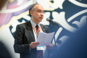 Eduardo Chagas speaks at EU Automation Conference