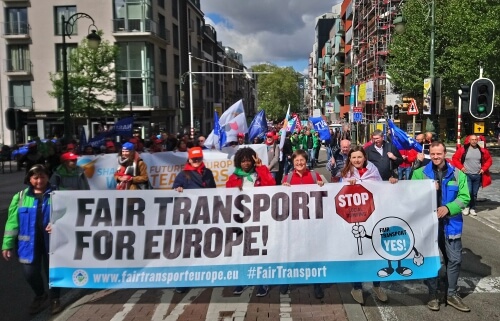 ETF joins ETUC demo for a fairer EU