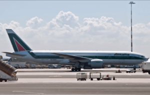 Alitalia Plane on ground