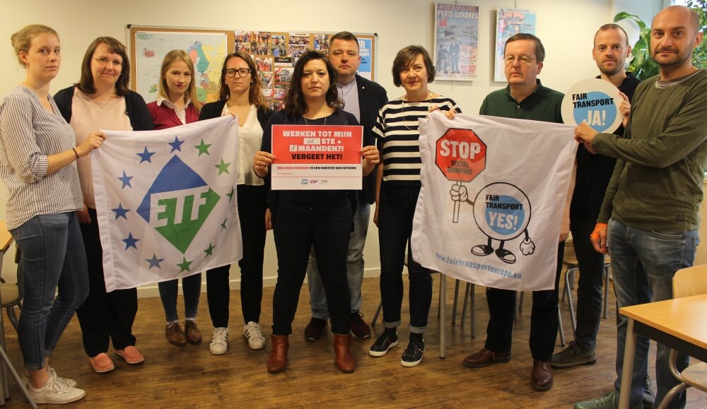 ETF Solidarity Photo for NL Pension Strike
